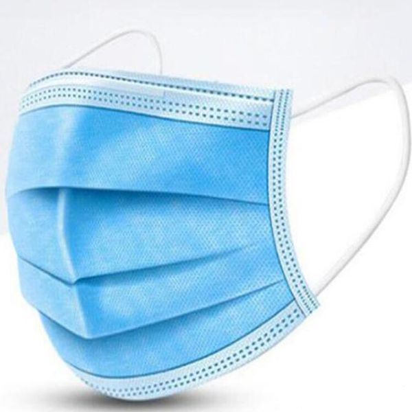 

disposable mask non woven face masks 3 layer anti-dust waterproof mask respirator soft breathable mouth safety masks not leaking 100pcs/pack