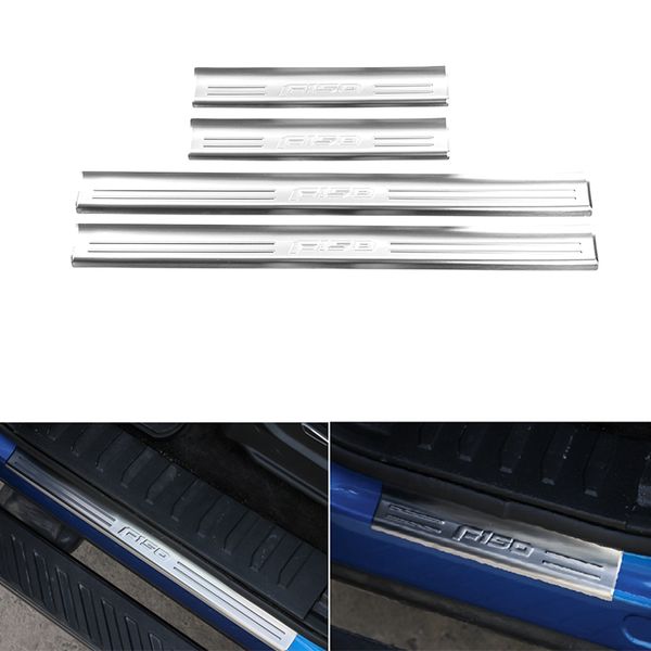 

door sill guards for ford f150 2015-2018 entry guard pedals decoration protect stickers stainless steel