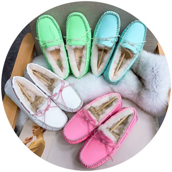 

platform new designer luxury plush women run shoes pink/blue/green/white sale genuine leather flat bottom ing, Black