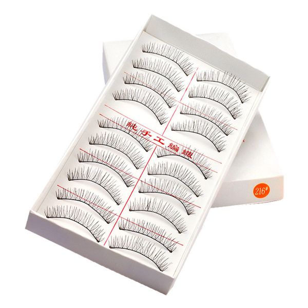 

handmade natural long false eyelashes makeup maquillage eyelashes natural fashion long false for makeup 10 pairs