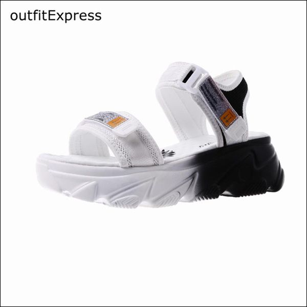 

2020 ins women sandals multi color for women casual shoes woman flat thick bottom dropship comfortable sandals female