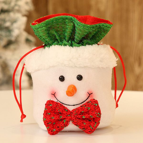 

christmas bags christmas presents gift bags child candy bag santa snowman gift bag plush child new year #5