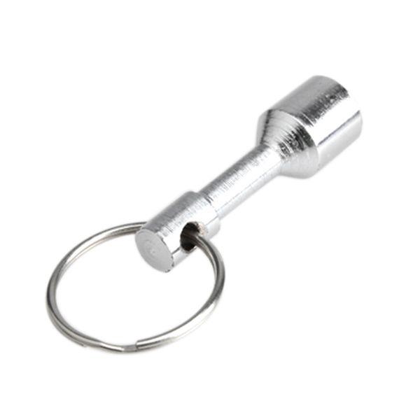 

2 шт / set сильного держатель магнит key карманного брелок split ring keyrings подарки fo продажа, Silver