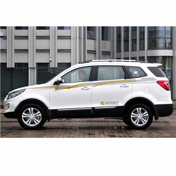 

2pcs/set sport car stickers colorful bar body decals