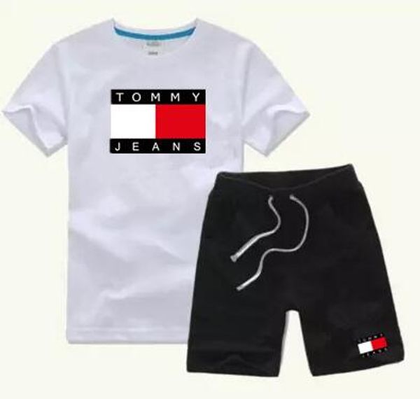 

ГОРЯЧИЕ ПРОДАВАТЬ Лето Дети детский хлопок с короткими рукавами костюм футболка + брюки 2 шт. Мальчики девочки с коротким рукавом комплект одежды бесплатная доставка