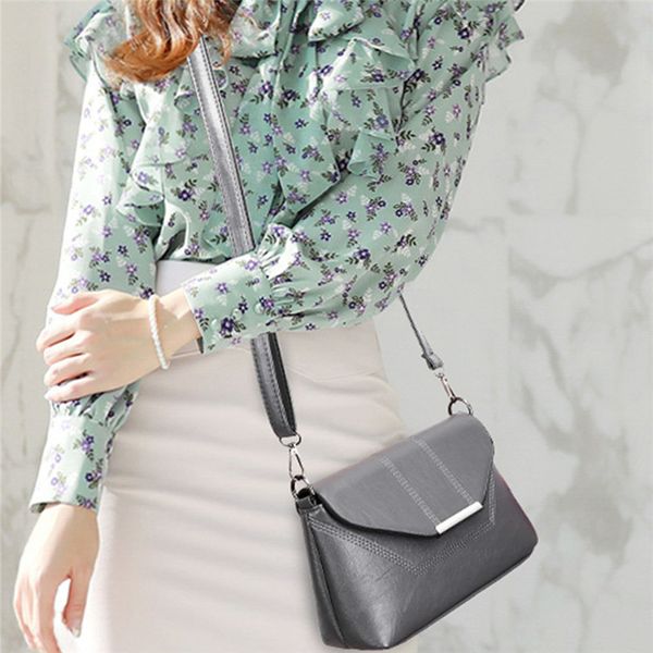 

women messenger bags ladies crossbody bags for girls pu leather handbags women shoulder solid flap