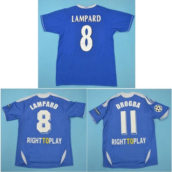 

03 04 05 lampard retro jerseys 2012 classic vintage 2003 2004 2005 soccer jersey drogba football shirt terry maillot de foot, Black;yellow