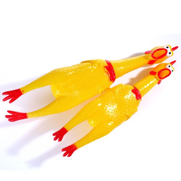 

30cm 17cm 41cm screaming chicken squeeze sound toy pets toy product dog toys shrilling decompression tool funny gadgets