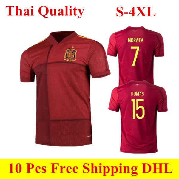 

2020 испания главная джерси тайский качество 19 20 испания футбол майки camiseta de fútbol ramos isco pique saul asensio morata футбол рубаш, Black;yellow