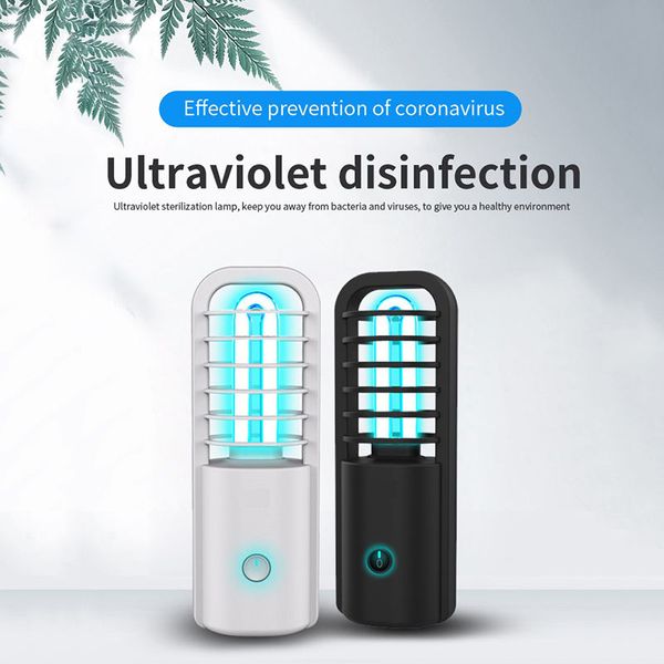 

uv desinfection quartz lamp 3w portable usb rechargeable uv sterilizer light uvc sanitizer ozone ultraviolet germicidal lamp led 265nm