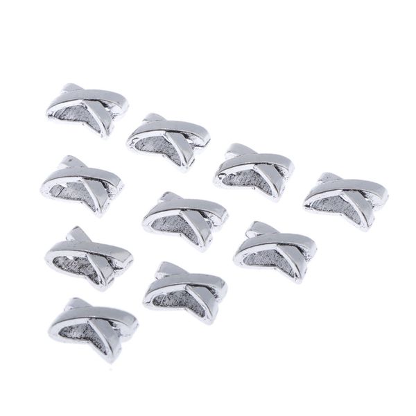 

10pcs norse vikings beads x shape hair beads dreadlocks for beards hair paracord pendants & bracelets diy craft