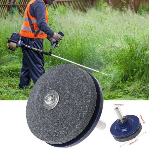 

50mm faster blade sharpener lawn mower universal grinding rotary drill cuts lawnmower blade sharpener