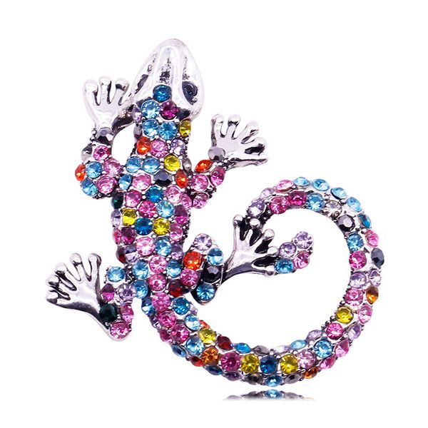 

originality fund house lizard brooch alloy diamond high archives animal brooch woman clothes & accessories parts ornaments pin buckle, Gray