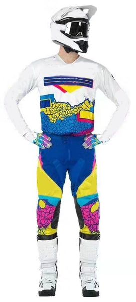 

2020 гонки mayhem lite crank мотокросс велосипед грязи mx снаряжение - джерси штаны комбо off-road mens гонки шестерня, Black