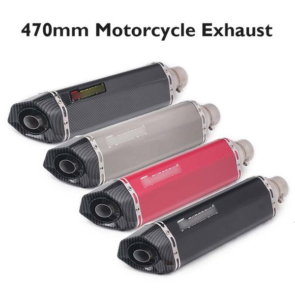 

470mm motorcycle exhaust pipe muffler escape universal no db killer exhaust tube pipe