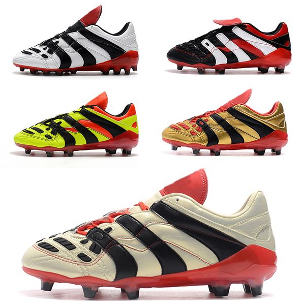 

2018 new occer boot predator accelerator electricity fg 98 men fa hion cla ic football boot occer cleat with box ize u 6 5 u 11