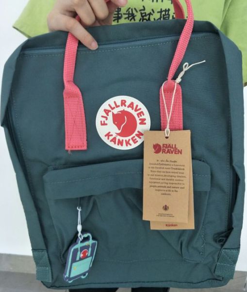 fjallraven kanken classic sky blue backpack