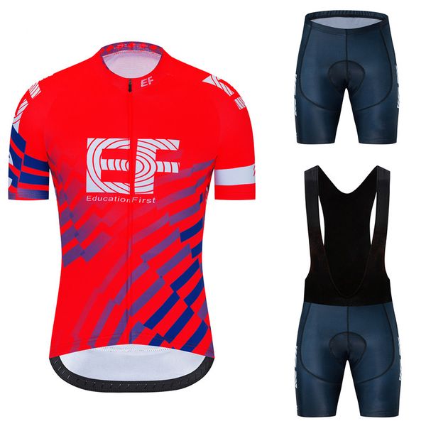 

2020 team ef pro cycling jersey 9d gel bike shorts suit mtb ropa ciclismo mens summer bicycling maillot culotte clothing, Black;blue