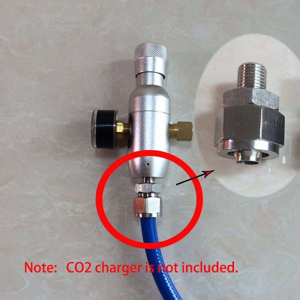 

co2 regulator charger connector kegging charger connector for homebrew easy to solve co2 supply problem price not include co2 charger