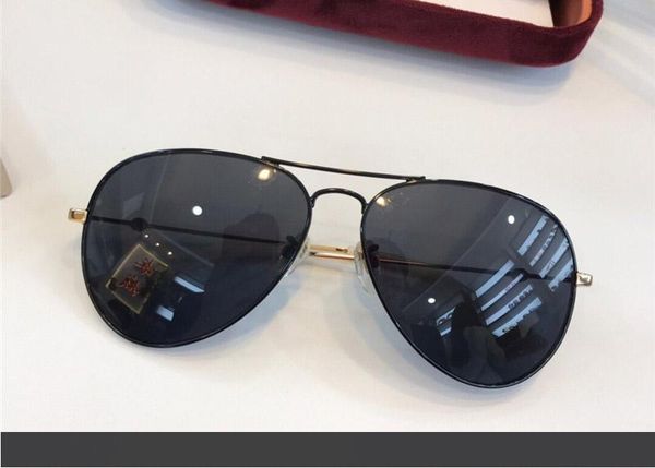 

новые роскошные дизайнерские солнцезащитные очки мода пилотная рамка очки ретро тренд стиль конфеты цвет линзы очки uv400 защита с коробкой, White;black