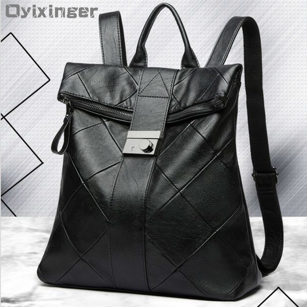 

woman anti theft backpack girl student school bags for teenage girls bag backpack female wild lock backbags mochila feminina new