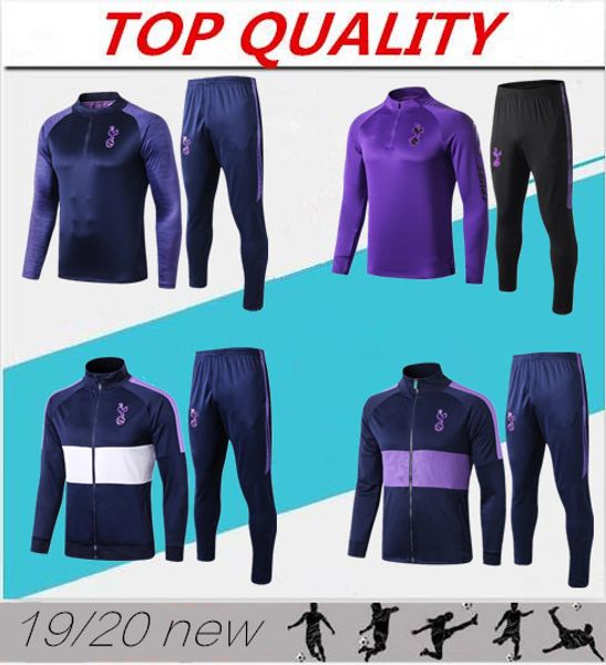 

2019 2020 lucas soccer tracksuit eriksen son training suit 19 20 maillot de foot dele ndombele football jacket jogging tracksuits, Black