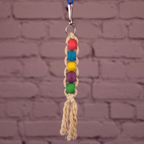 

will middle small size parrot articles and cotton rope biting toys stand frame woodiness swing to climb ladder cage parts