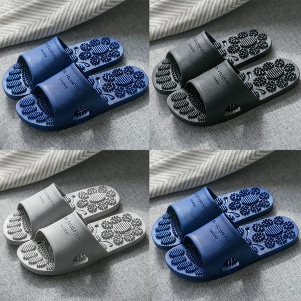 

slippers home sandals bathing non-slip soft bottom bathroom men's and women's indoor ag5, Black