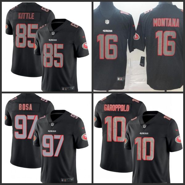 black 49ers bosa jersey