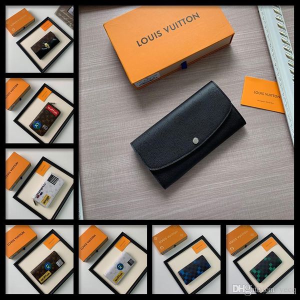 

20ff 2018 luxury genuine leather bifold women men long business slim wallets clutch bag card id phone money holder purse handmade madad, Red;black