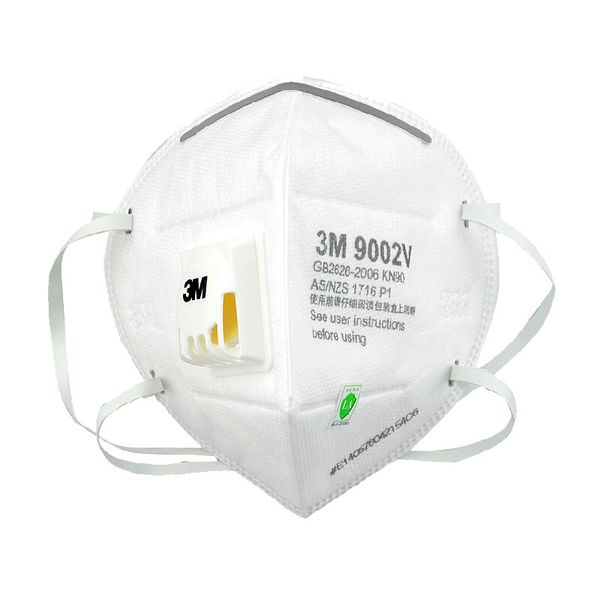 

3M N95 Маска защитите с дыхательным клапаном KN90 9002V маска для лица крышка рта фильтр пылезащитная защитная маска есть в наличии