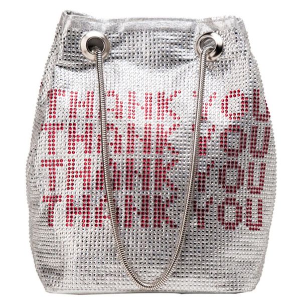 

леди алмаз ведро мешок горный хрусталь клатчи crossbody сумки женщины сумка вечерняя вечеринка цепи тотализатор рука