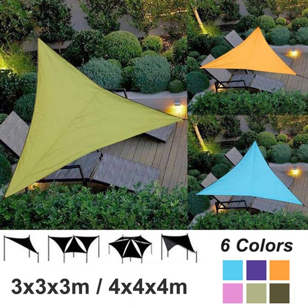 

outdoor waterproof triangular uv sun shade sail combination net triangle sun sail tent camping garden sunscreen net shelter 3/4m