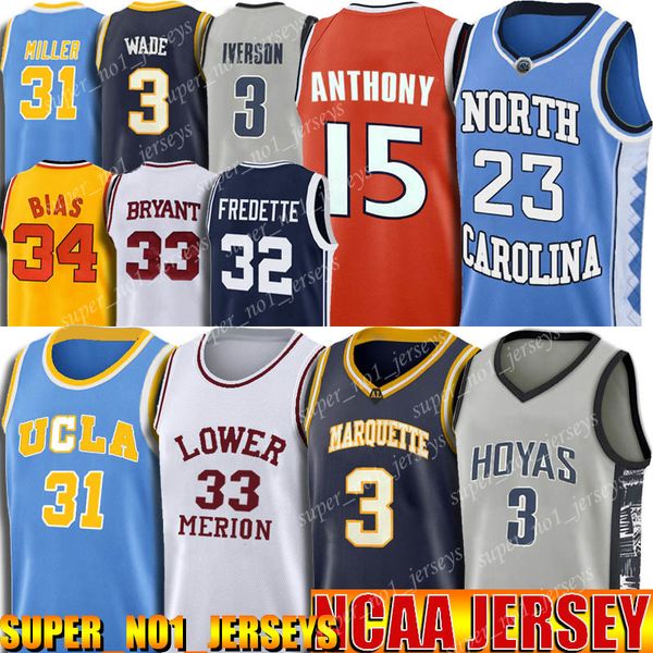 

north carolina tar heel 23 michael jersey allen 3 iverson jerseys dwyane 3 wade jersey 33 johnson jerseys reggie 31 miller ncaa university, Black;red