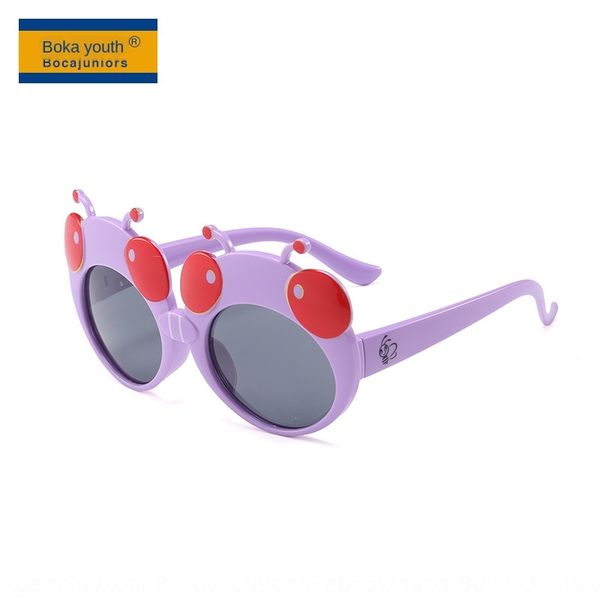 

ladybug cartoon silicone polarized cute baby sunshade for sun sunglasses silicone sun glasses boys and girls t1879, Blue