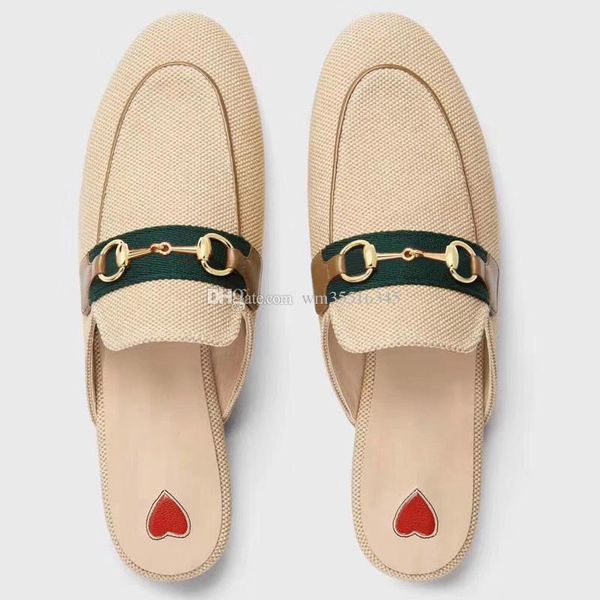 

2019 women slippers mules flats genuine leather luxury designer metal chain ladies casual shoes 35-41, Black