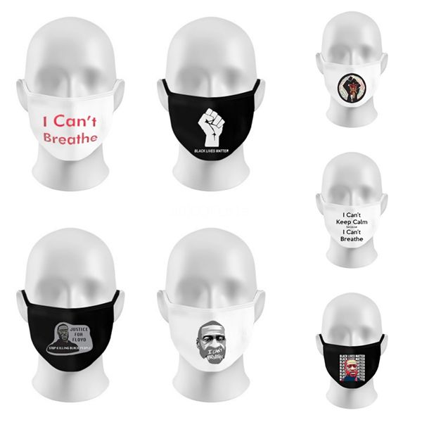 

designer letter cotton face masks earloop with breathing valve adjustable reusable mouth masks soft breathable anti dust protect #740