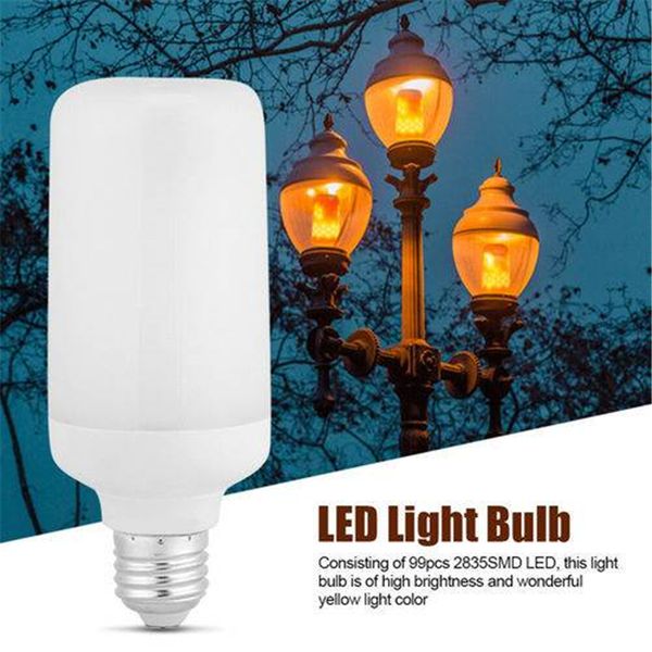 

us stock led bulb light 2 modes e27 led flame effect fire light bulb flickering lamp christmas decor