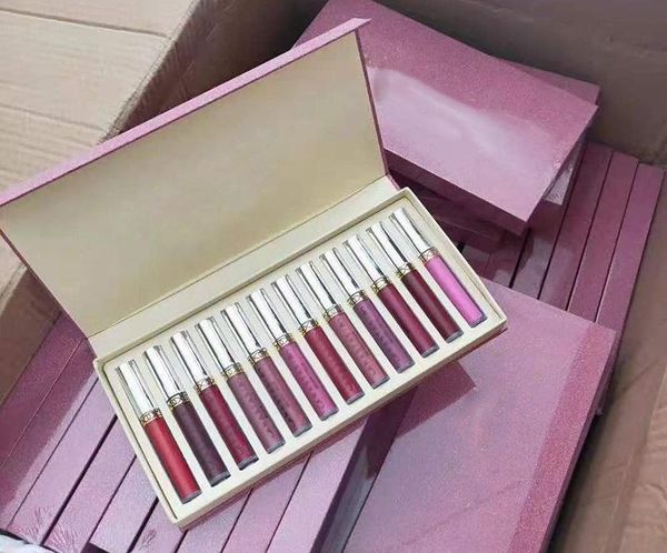 

Factory Direct DHL Free Shipping New Makeup Lips Lustrous Lip Gloss Matte Liquid Lipstick 2 Styles Mixed!1 Set = 10 Pieces