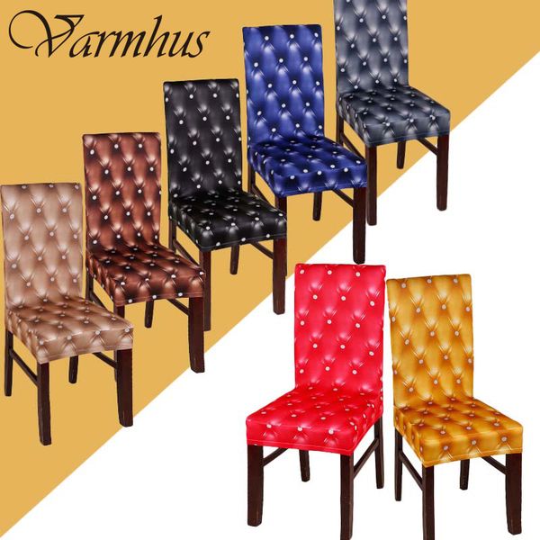 

varmhus soft spandex stretch dining chair cover for weddings banquet l restaurant chair covering