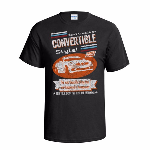 

2019 fashion men o neck tee shirt convertible 2004 retro style mens car t shirt order t shirts, White;black