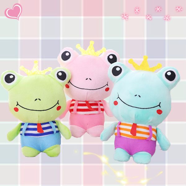 

2019 new arrival key chains holder pendant stuffed kids toy appease doll bag charm cute frog soft toy crib mobile car ornament