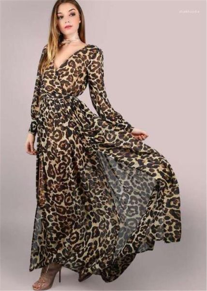 

casual dresses v neck panelled womens designer expansion dresses casual females clothing leopard print womens, Black;gray