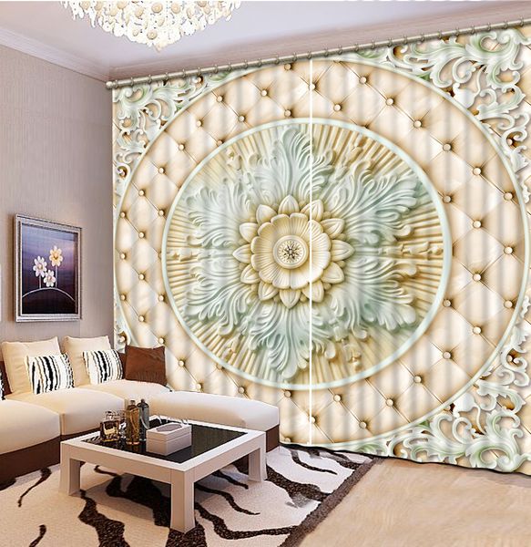 

stereo pattern flower painting blackout curtains living room bedroom drapes curtains sunshade window curtain 3d curtains custom