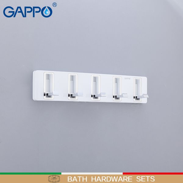

gappo bath hardware sets modern bathroom accessories wall mounted bathing products white color abs+brass bath sets