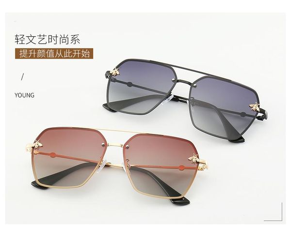 

wholesale-0113 quality glass lens fashion men and women coating sunglasses uv400 brand designeport polit sun glasses with box and sticker, White;black