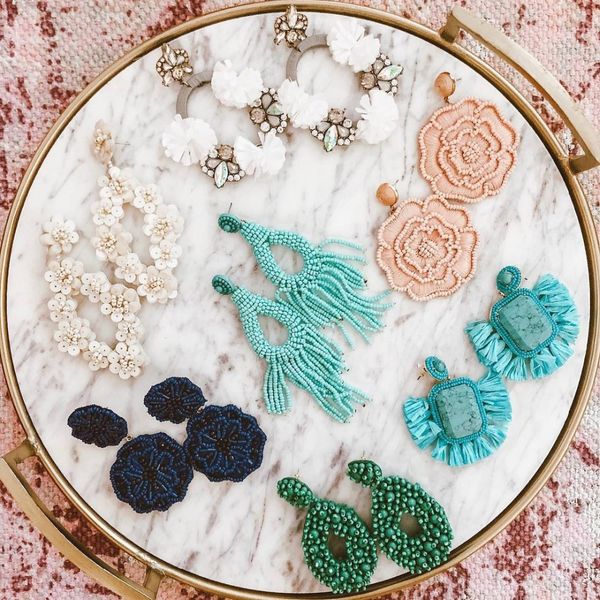 

lady fashion women handmade beaded earrings for wedding party gift ba trendy special gift flowers tassel drop earrings hot, Silver