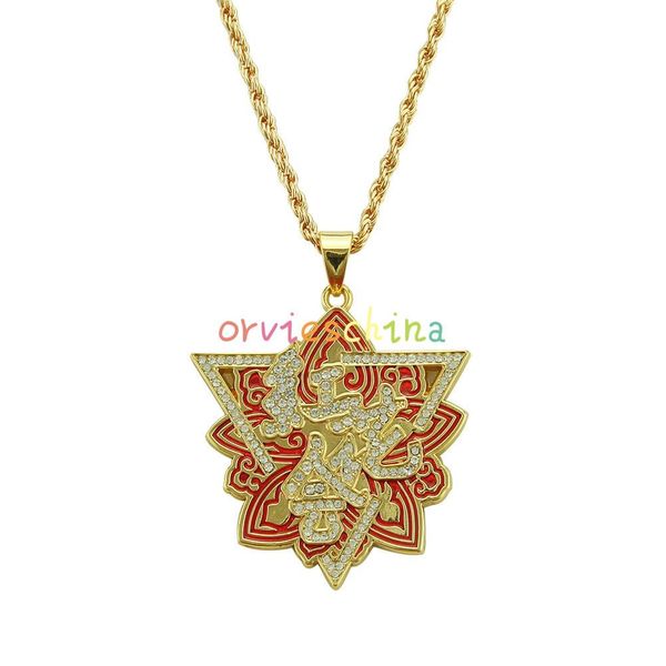 

2020 designer hip-hop safflower club member same alloy diamond pendant necklace dripping pendant jewelry jewelry, Black