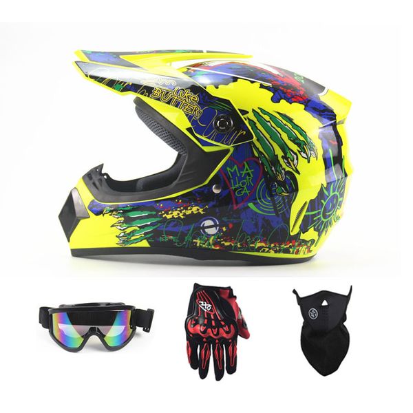 

2018 motorcycle off road dirt bike helmet motocross racing helmet downhill mountain suitable for kid dot