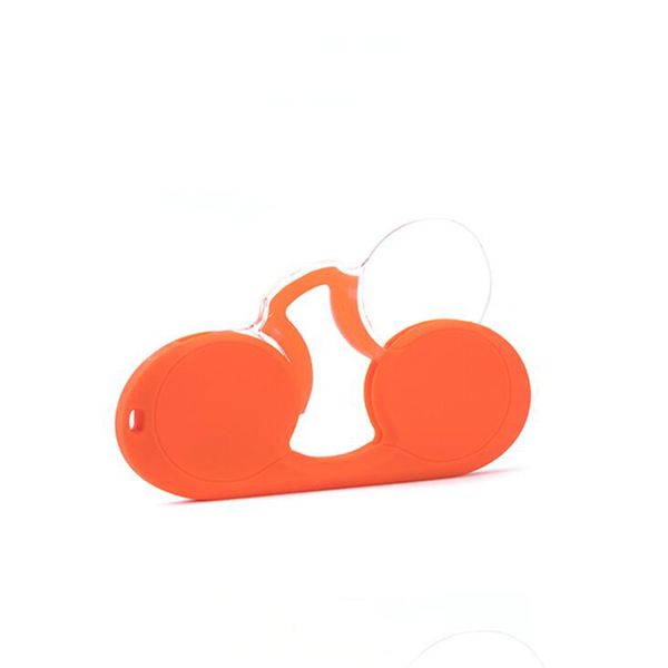 

clip nose reading glasses men eyeglasses reading mini folding glasses for women portable rimless with case, White;black